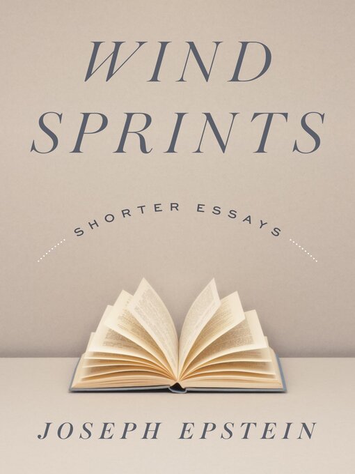 Title details for Wind Sprints by Joseph Epstein - Available